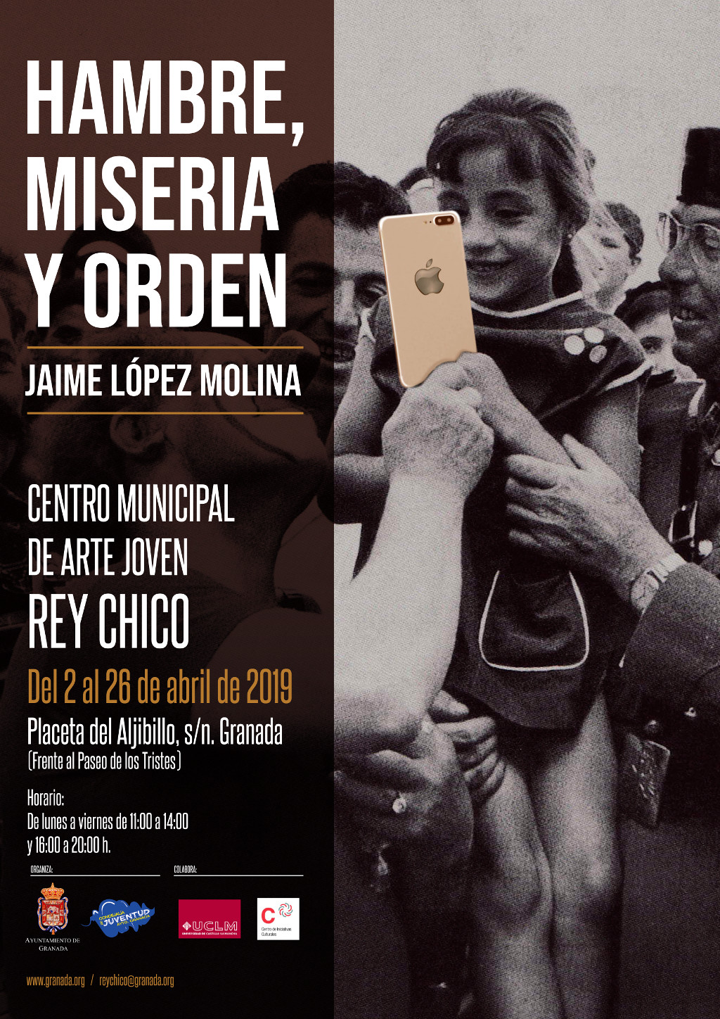 Exposicin "Hambre, Miseria y Orden" de Jaime Lpez Molina en la Sala Municipal de Arte Joven Rey Chico